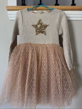 Petite Hailey Gold Star Kids Casual Dress